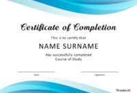 Training Certificate Template Word Format with regard to Fascinating Training Course Certificate Templates