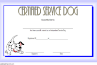 Training Completion Certificate Template For Service Dog 3 throughout Dog Training Certificate Template