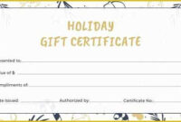 Vacation Gift Certificate Template Free Of 11 Travel Gift Certificate inside Free Travel Gift Certificate Template