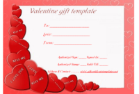 Valentine Gift Certificate Templates with regard to Love Certificate Templates