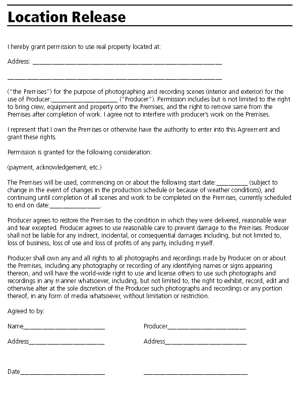 Video Production Release Form | Charlotte Clergy Coalition with Documentary Film Contract Template