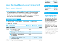 Viewing Gallery For Bank Account Statement I&amp;#039;D In With Regard To Credit with Checking Account Statement Template