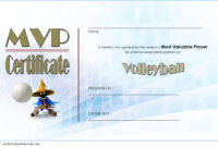 Volleyball Mvp Certificate Templates [8+ New Designs Free] within Free Volleyball Award Certificate Template Free