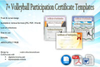 Volleyball Mvp Certificate Templates [8+ New Designs Free] within Volleyball Mvp Certificate Templates