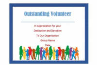 Volunteer Award Certificate Template (8) – Templates Example throughout Fascinating Volunteer Certificate Templates