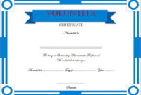 Volunteer Certificate Templates – 10+ Best Designs Free pertaining to Fascinating Volunteer Certificate Templates