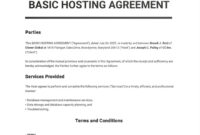 Web Hosting Service Agreement Template - Google Docs, Word, Apple Pages with Website Hosting Contract Template