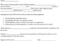 Wedding Contract Template #Bestweddingplanner | Event Planning Contract inside Simple Party Planning Contract Template