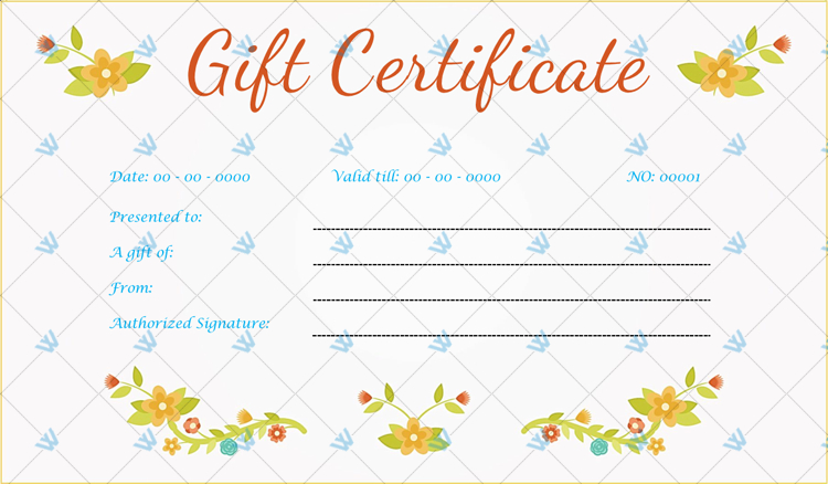 Wedding Gift Certificate - Peach Themed Design - Word Layouts | Gift throughout Wedding Gift Certificate Template