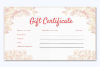 Wedding Gift Certificate - Pink Themed Design - Word Layouts | Gift with regard to Wedding Gift Certificate Template