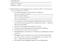 Wedding Planner Contract In 2021 (Free Sample) – Cocosign with regard to Fresh Wedding Coordinator Contract Template