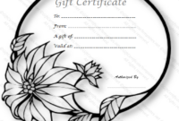 Wedding Ring Gift Certificate Template – Free Gift Cards with New Free Editable Wedding Gift Certificate Template