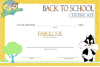 Welcome Back To School Certificate Template Free 2 | School inside Free School Certificate Templates