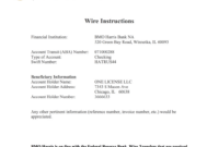 Wire Transfer Instructions & International Payments – One License with Copyright Transfer Statement Template