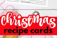 Write Out More Holiday Recipes This Year With These Printable Recipe within Christmas Gift Templates Free Typable