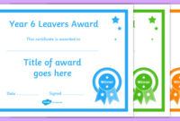 Year 6 Leavers Award Editable Certificates - Year 11 Leavers Award inside Editable Certificate Social Studies