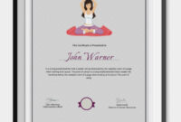 Yoga Certificate Template – Certificates Templates Free pertaining to Yoga Gift Certificate Template Free
