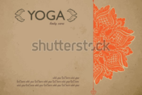 Yoga Gift Certificate Template Mandala Text Stock Vector With Yo with Yoga Gift Certificate Template Free